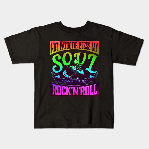 Hot Patootie RHPS Rainbow Kids T-Shirt by mareescatharsis